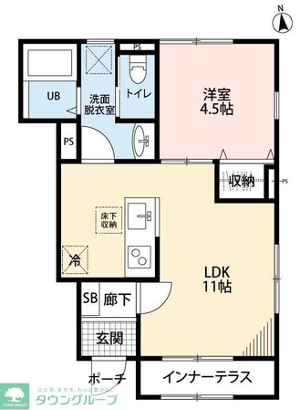 リーブルファイン花崎駅の物件間取画像